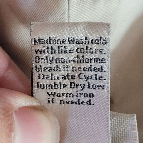 Venezia Cropped Cargo Pants 16 Beige Lightweight Drawstring Patch Pocket Granola - Picture 11 of 12